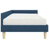 vidaXL Estructura de Cama Esquina con Colch&oacute;n 2 pcs Azul tela