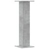 vidaXL Soportes altavoces 2 uds madera gris hormigón 30x30x95 cm