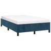 vidaXL Estructura de cama sin colch&oacute;n terciopelo azul oscuro 120x190cm