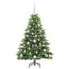vidaXL Árbol de Navidad artificial con 150 LED Verde 120 cm PE y PVC