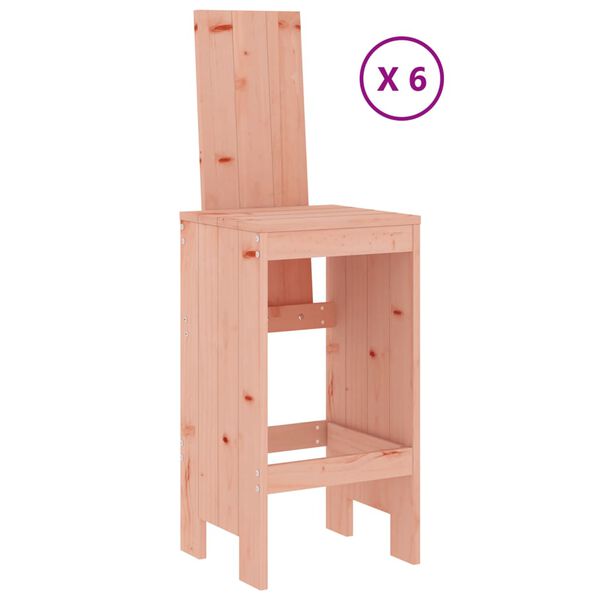 vidaXL Juego de muebles de jard&iacute;n 7 pzas madera maciza abeto Douglas