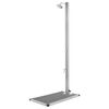 vidaXL Ducha de jard&iacute;n con base gris 220 cm acero inoxidable