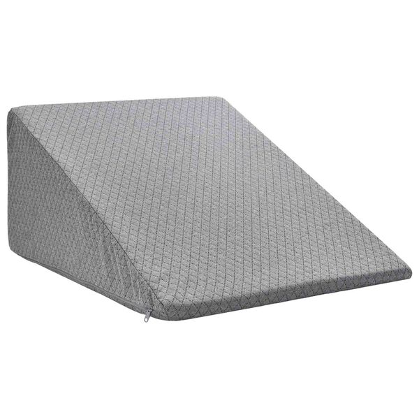vidaXL Almohada para Piernas Liso Gris