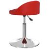vidaXL Sillas de comedor giratorias 2 uds cuero sint&eacute;tico rojo tinto