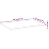 vidaXL Tablero escritorio madera maciza acacia sin tratar 60x50x2 cm