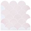 vidaXL Baldosa de Escama de Pescado 50 uds. Rosa claro 30 x 30 cm