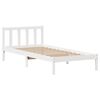 vidaXL Estructura de cama sin colchón madera de pino blanca 90x200 cm