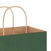 vidaXL Bolsas de papel con asas 50 uds verde 21x11x36 cm