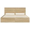 vidaXL Estructura de cama Roble Sonoma 200 x 200 cm Madera Ingenieril