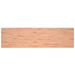 vidaXL Tablero de escritorio madera maciza de haya 200x55x2,5 cm