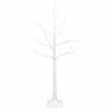 vidaXL &Aacute;rbol de Navidad de abedul Blanco 22 x 22 x 120 cm Pl&aacute;stico