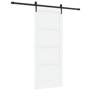vidaXL Puerta Corredera ORKDAL Blanco y Negro 83 x 202 cm