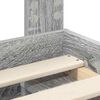 vidaXL Estructura de cama con cabecera Gris Sonoma 75 x 190 cm