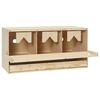 vidaXL Ponedero para gallinas 3 compartimentos madera pino 72x33x38 cm