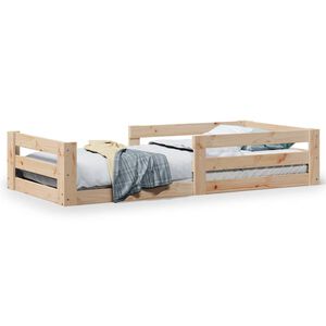 vidaXL Estructura de cama sin colch&oacute;n madera maciza de pino 70x140 cm
