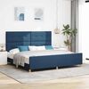 vidaXL Estructura de cama con cabecera Azul 200 x 200 cm tela
