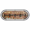 vidaXL Perchero de pared con 5 ganchos madera maciza reciclada