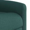 vidaXL Sill&oacute;n masaje el&eacute;ctrico reclinable elevable tela verde oscuro