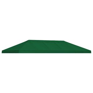 vidaXL Funda de toldo de gazebo 6 x 3 m Verde Poli&eacute;ster 190