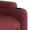 vidaXL Sill&oacute;n de masaje elevable el&eacute;ctrico tela rojo tinto