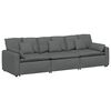 vidaXL Sof&aacute; modular con cojines, gris oscuro