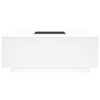 vidaXL Mesa de centro con LED Infinity blanca 100x100x40 cm