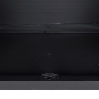 vidaXL Armario de almacenaje exterior PP negro 65x37x165 cm