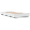 vidaXL Estructura de cama con luces LED blanco 90x190 cm