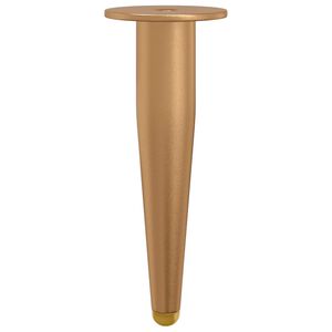 vidaXL Pies de Soporte 2 uds. Dorado 98 x 40 mm Hierro
