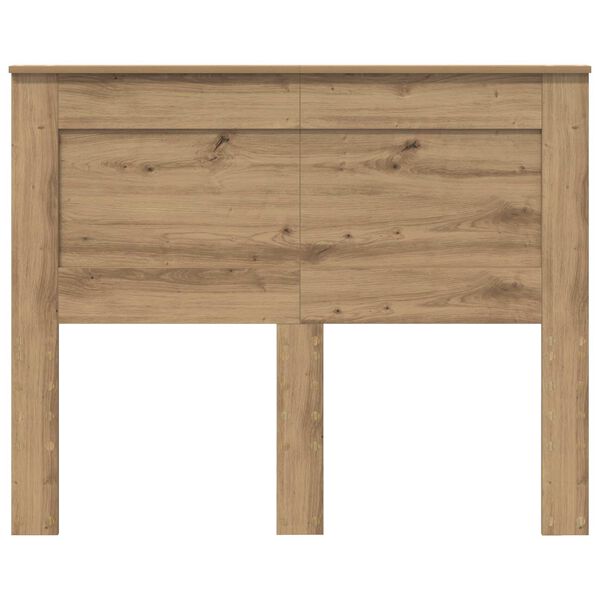 vidaXL Cabecero Roble artesanal 120 cm Madera contrachapada