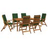 vidaXL Conjunto de comedor de jard&iacute;n de 7 piezas 6 plaza Natural