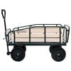 vidaXL Carrito de mano de jardín metal y madera 250 kg