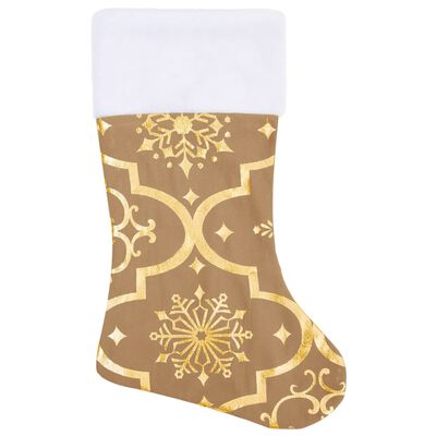 vidaXL Falda del árbol de Navidad lujo y calcetín tela amarillo 150cm
