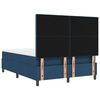 vidaXL Cama tipo Box Spring con colch&oacute;n Azul 140 x 200 cm tela