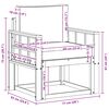 vidaXL Sof&aacute; de exterior Madera de Acacia S&oacute;lida y Poli&eacute;ster Natural