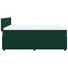 vidaXL Cama box spring con colch&oacute;n terciopelo verde oscuro 140x200 cm
