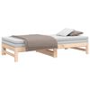 vidaXL Sof&aacute; cama extra&iacute;ble madera maciza de pino 2x(75x190) cm
