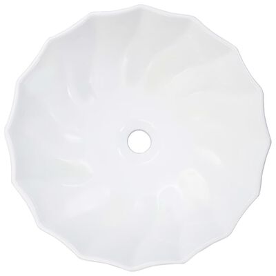 vidaXL Lavabo 46x17 cm cerámica blanco
