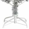 vidaXL Árbol de Navidad artificial con soporte PET plateado 150 cm