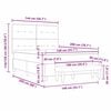 vidaXL Cama tipo Box Spring con colch&oacute;n Gris claro 140 x 200 cm tela