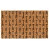vidaXL Felpudo de fibra de coco copetuda 45x75 cm