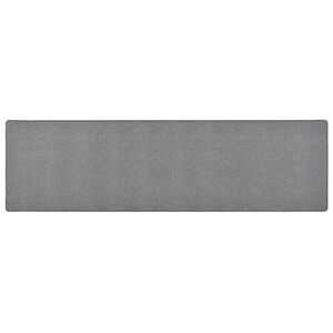 vidaXL Alfombra de pasillo gris oscuro 50x200 cm