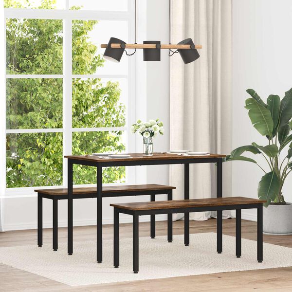 vidaXL Mesas de comedor METAL