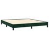 vidaXL Estructura cama sin colch&oacute;n terciopelo verde oscuro 160x200 cm