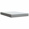 vidaXL Cama box spring con colch&oacute;n tela gris claro 140x200 cm