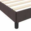vidaXL Cama tipo Box Spring Marrón Oscuro 180 x 200 cm tela