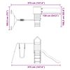 vidaXL Parque infantil de exterior de madera maciza de pino