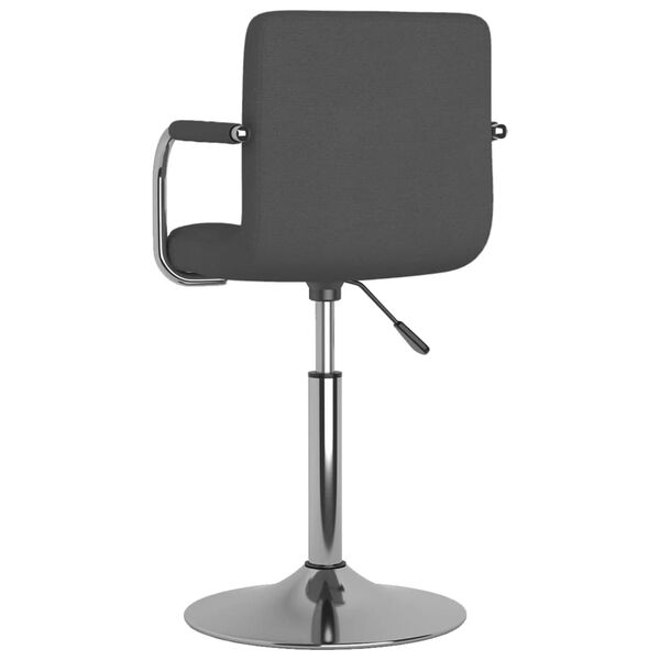 vidaXL Silla de comedor tela gris oscuro