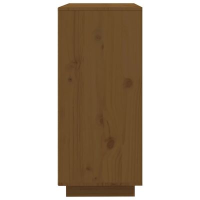 vidaXL Aparador de madera maciza de pino marrón miel 60x35x80 cm