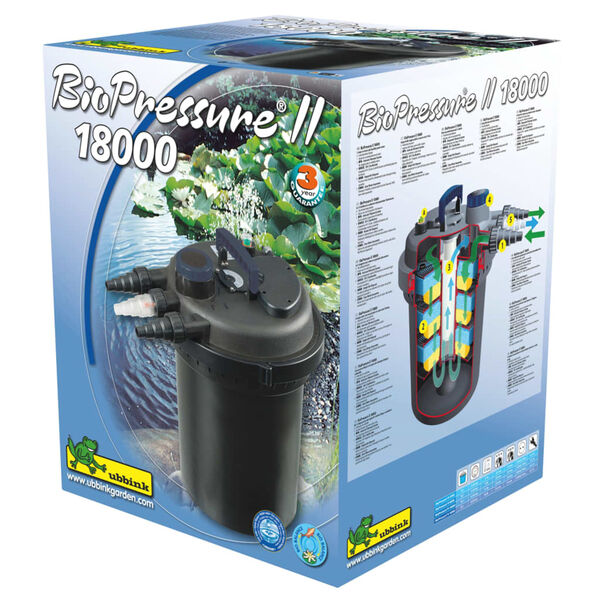 Ubbink Filtro de estanques BioPressure 18000 18 W